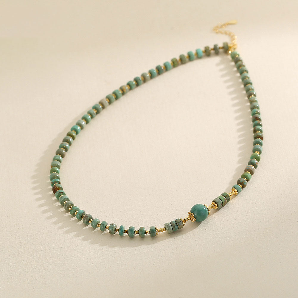 Azure Muse Turquoise Clavicle Necklace - Veilgem