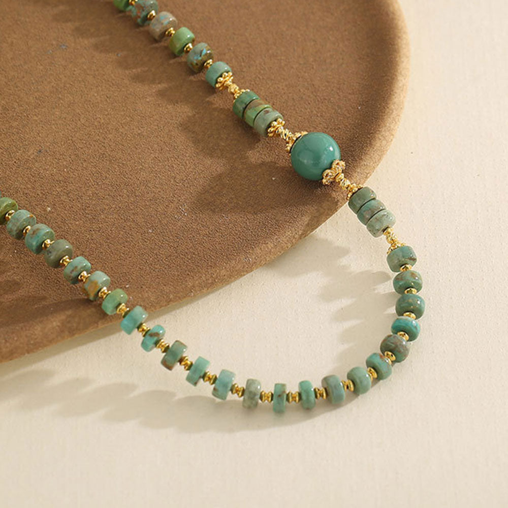 Azure Muse Turquoise Clavicle Necklace - Veilgem