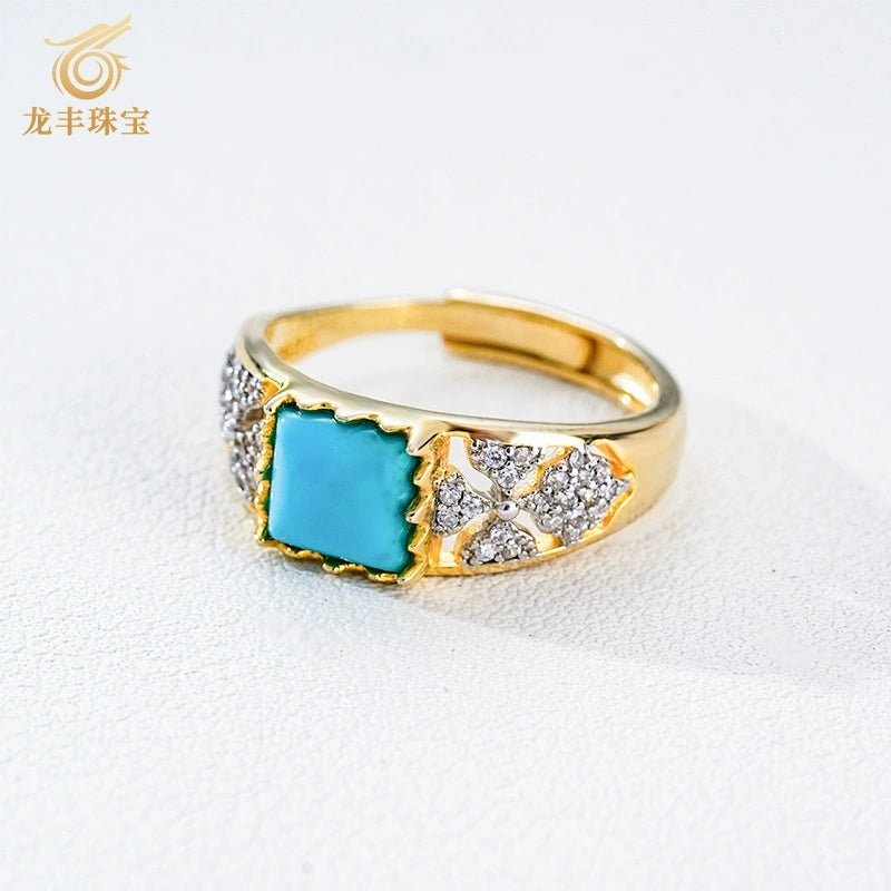 Azure Frame Turquoise Ring - Veilgem