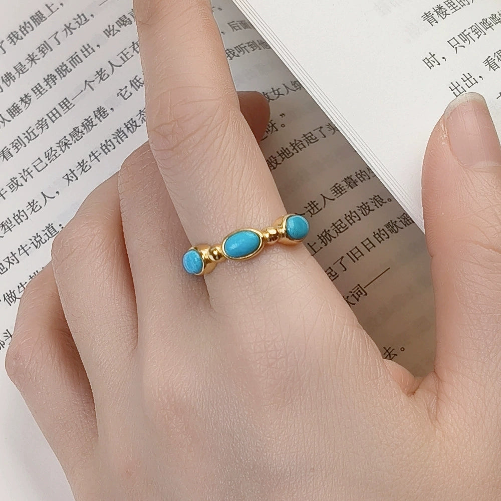Celeste Tear Turquoise Ring - Veilgem