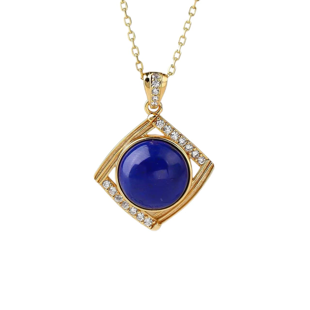 Midnight Crown Lapis Lazuli Pendant - Veilgem