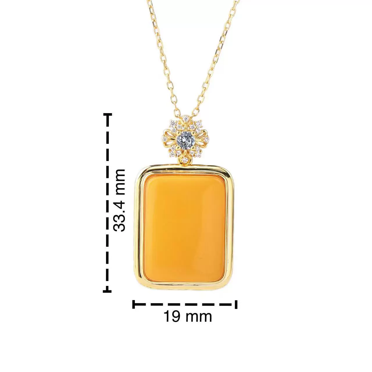 Amber Whisper Openwork Pendant - Vintage Tranquil Pendant - Veilgem