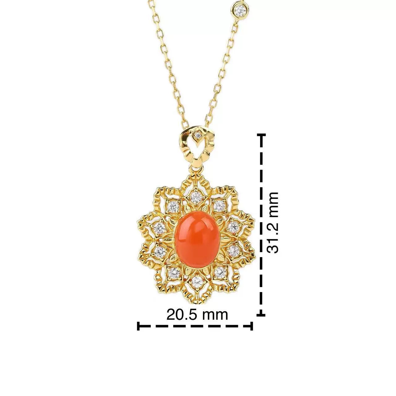 Cherry Blossom Snow Flower Sweet Pendant - Veilgem