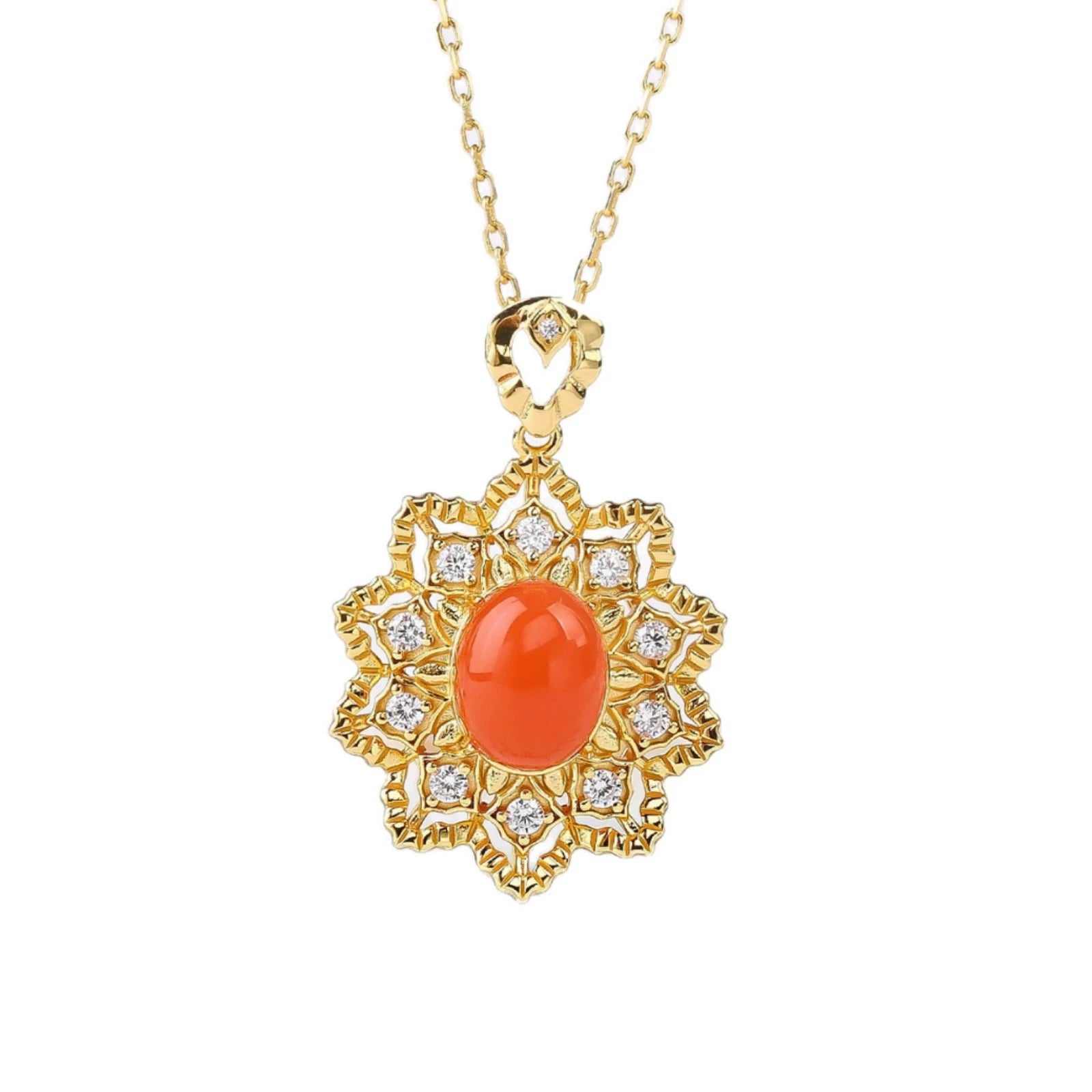 Cherry Blossom Snow Flower Sweet Pendant - Veilgem