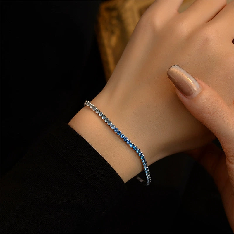 6A Zircon Spectral Luminescent Tennis Bracelet - Veilgem
