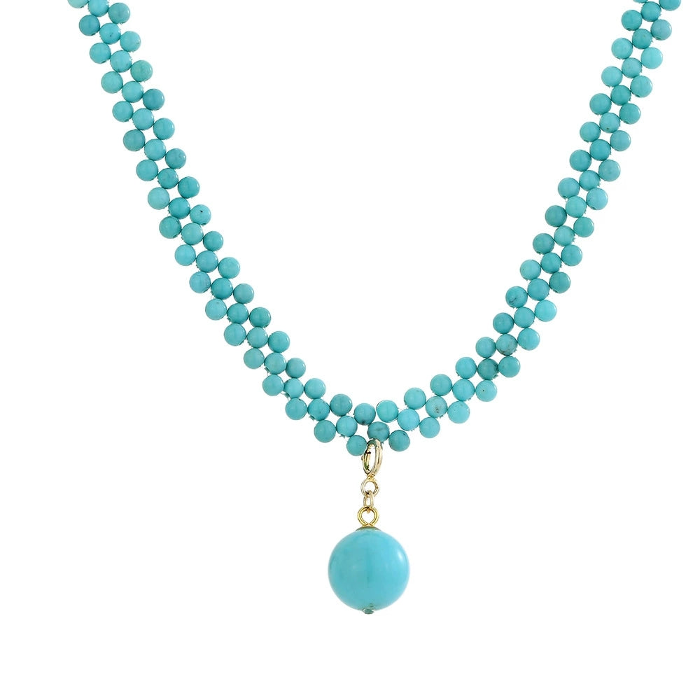 Turquoise Muse Bead Inspiration Necklace - Veilgem