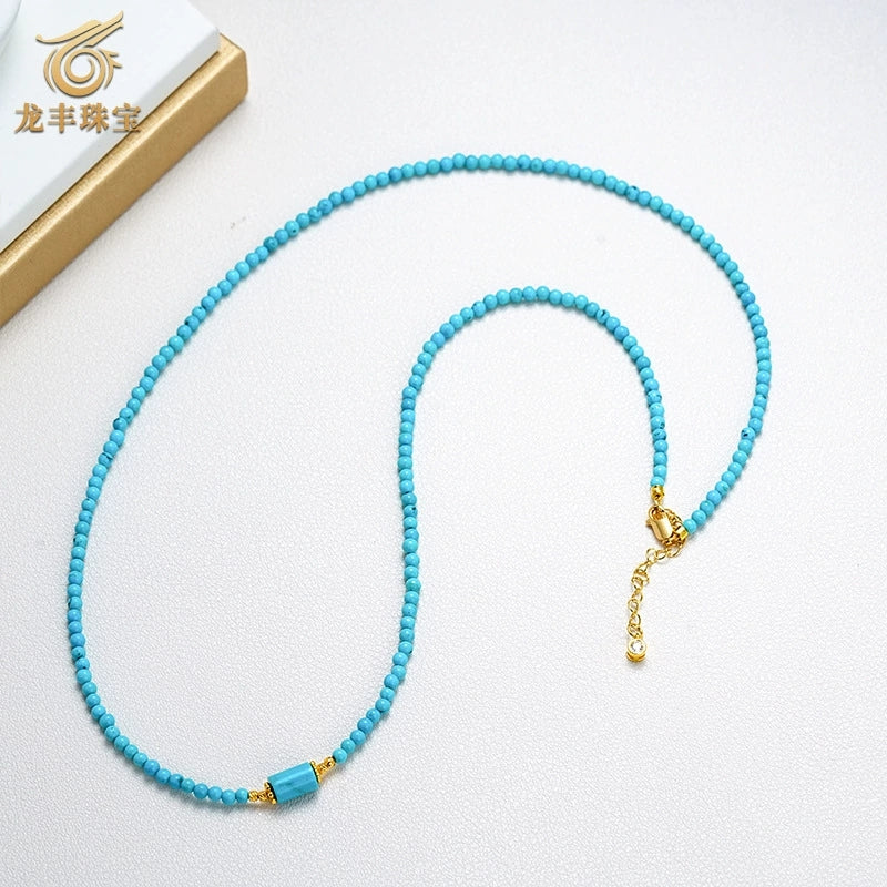 Urban Sharpness —Turquoise Collarbone Necklace - Veilgem