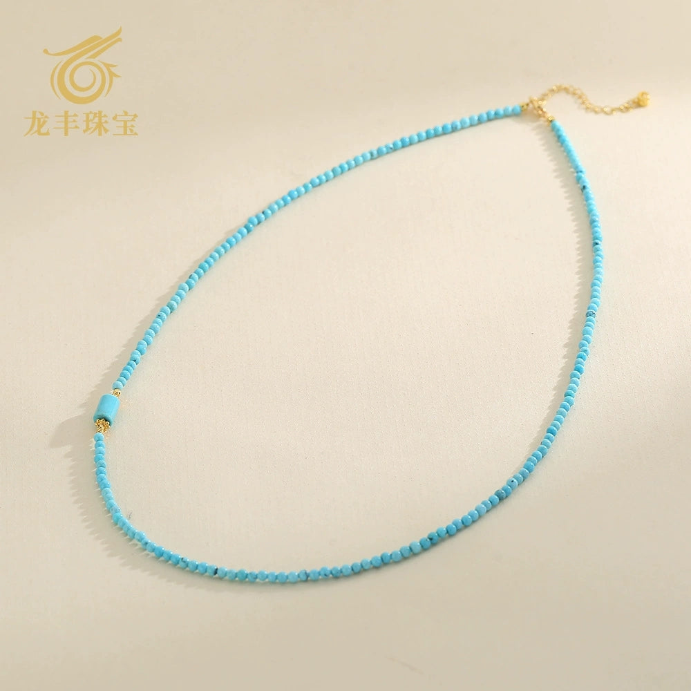 Urban Sharpness —Turquoise Collarbone Necklace - Veilgem