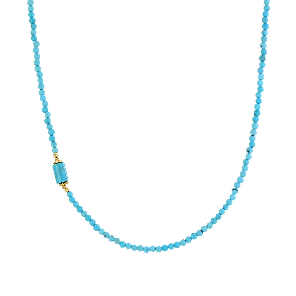 Urban Sharpness —Turquoise Collarbone Necklace - Veilgem