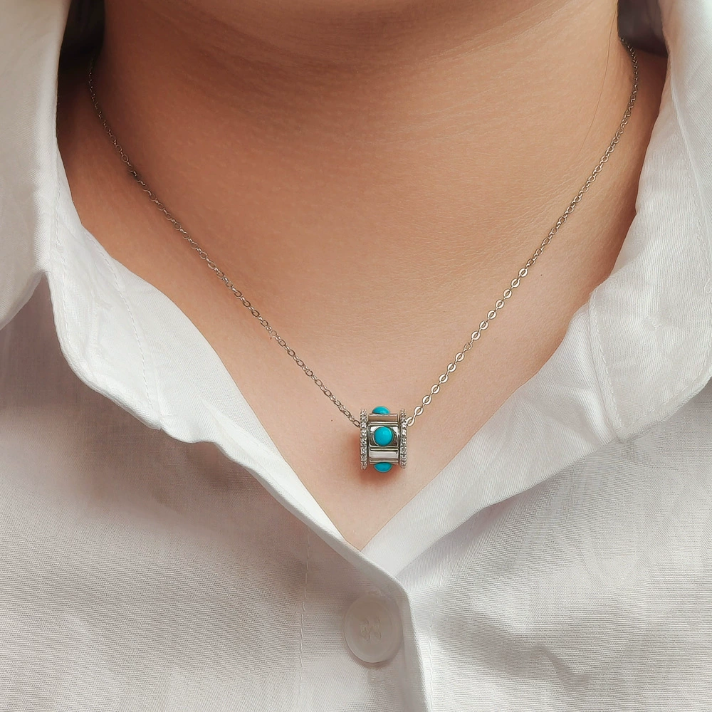 Whispered Waistline Turquoise Necklace - Veilgem