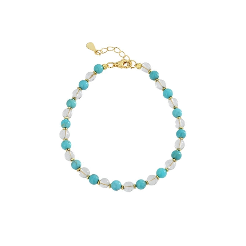 Turquoise Handmade Beaded Bracelet - Veilgem