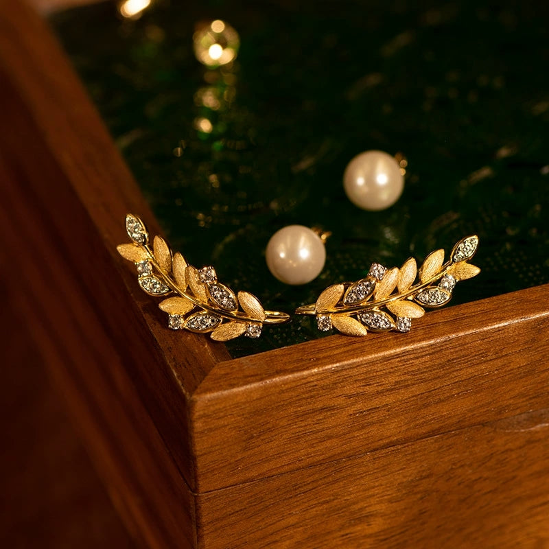 Detachable Pearl Wheat Earrings - Veilgem