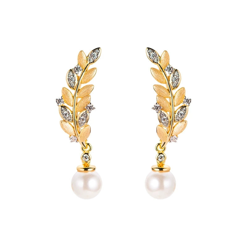 Detachable Pearl Wheat Earrings - Veilgem