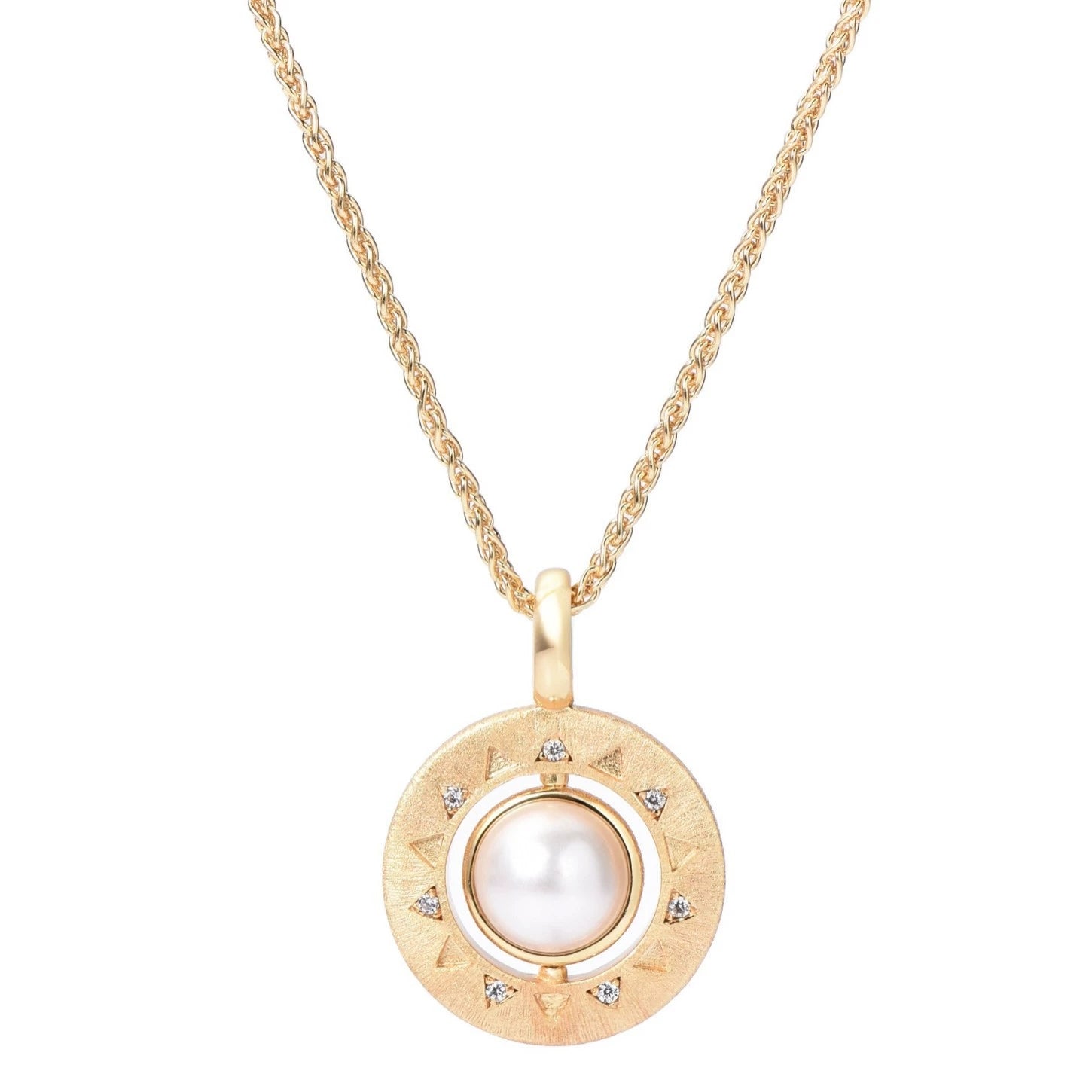 Starburst Double-Sided Rotating Pearl Necklace