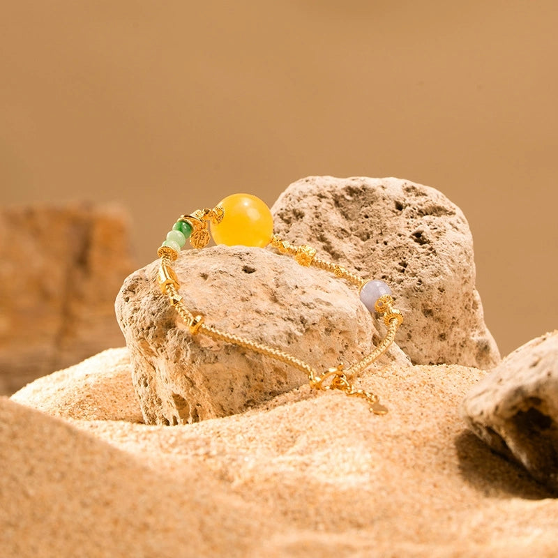 Eternal Harmony Amber Bracelet - Veilgem