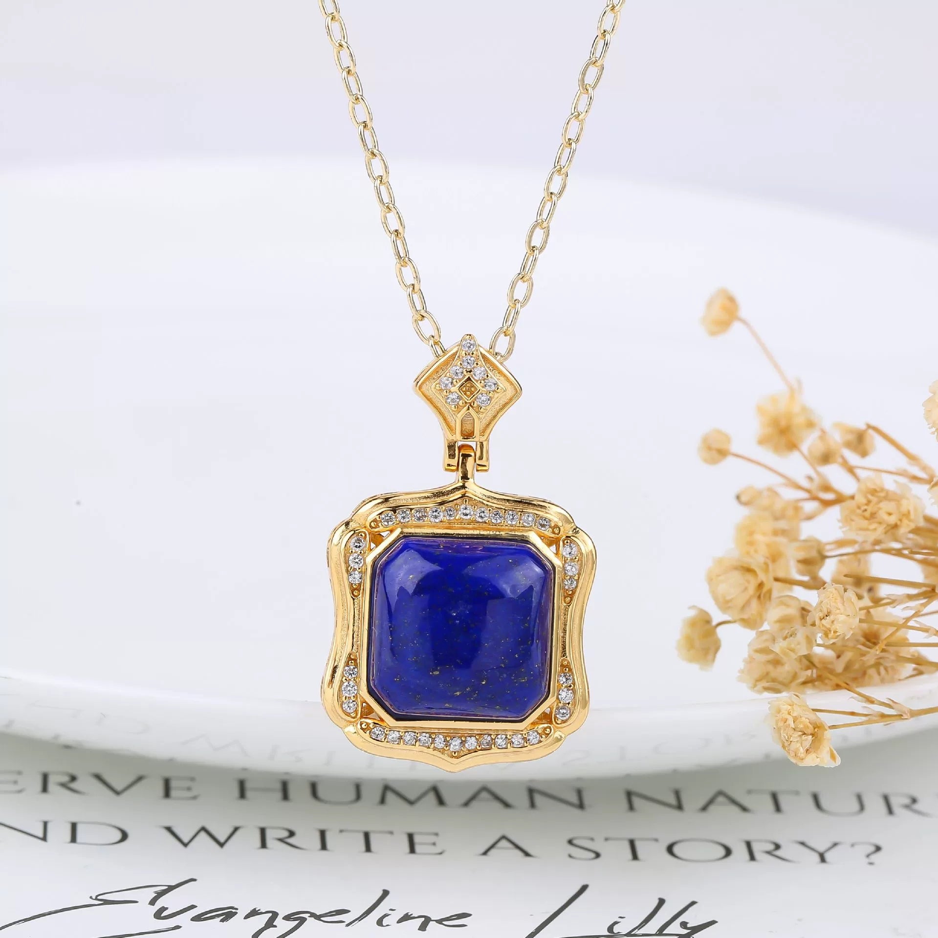 Midnight Wisdom Lapis Pendant - Veilgem
