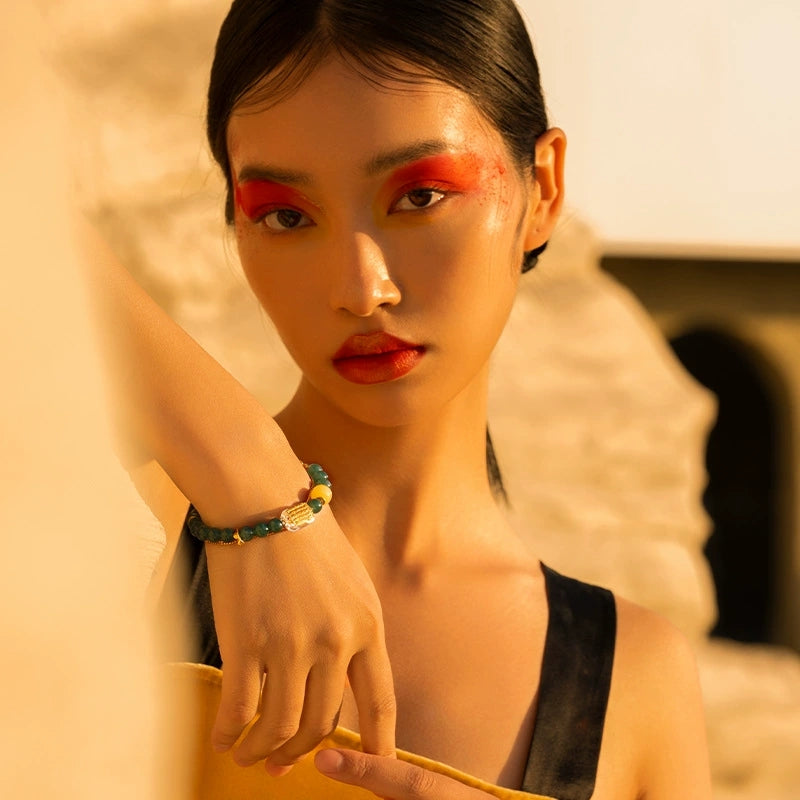 Ocean Whisper Guatemala Jade Bracelet - Veilgem