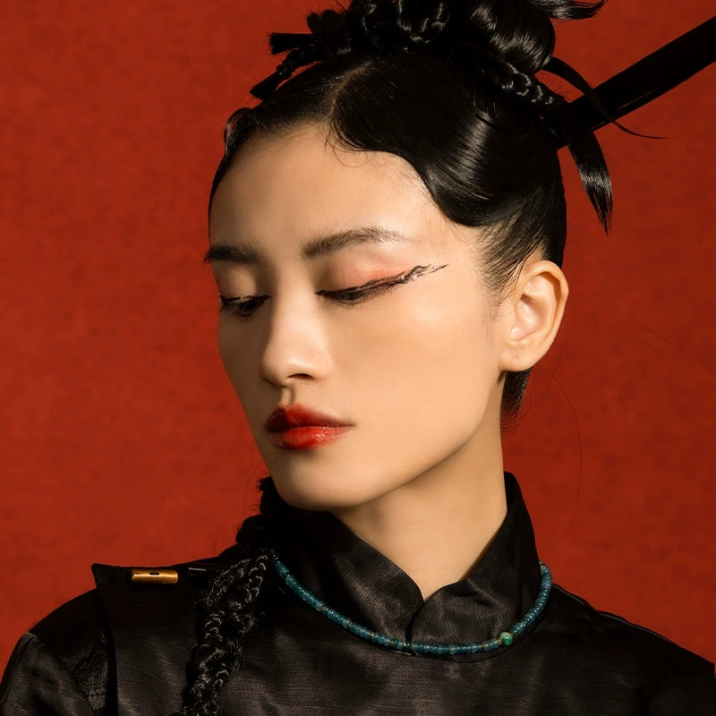 Celestial Blue - Guatemalan Jade & Pearl Necklace - Veilgem