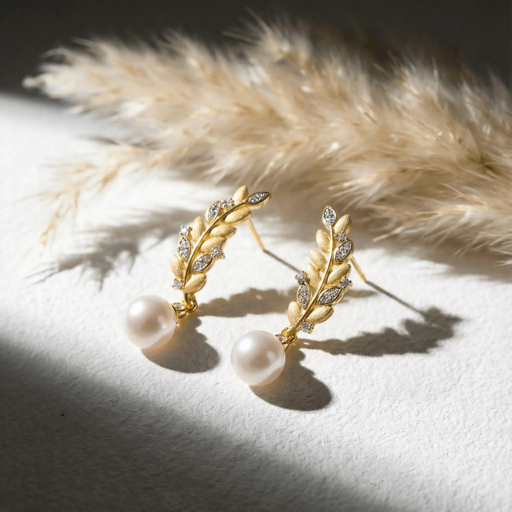 Detachable Pearl Wheat Earrings - Veilgem