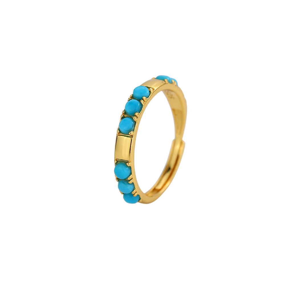 Eternal Halo Turquoise Ring - Veilgem