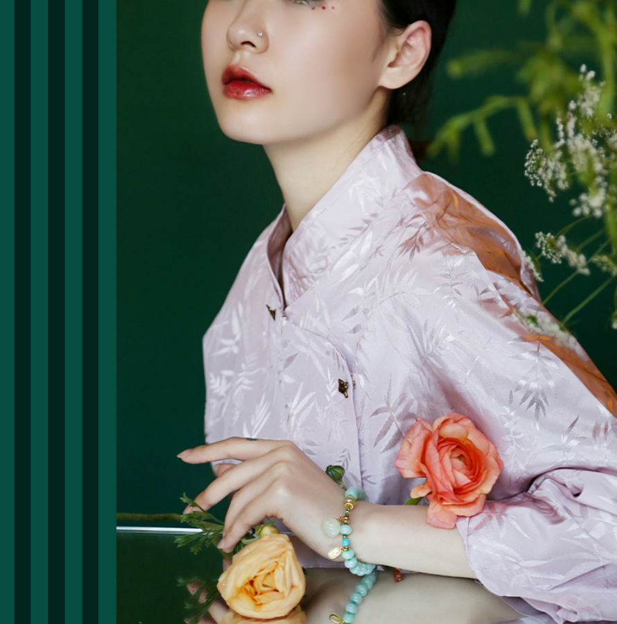 Jade Whisper Blessing Bracelet · Three Treasures Harmony - Veilgem