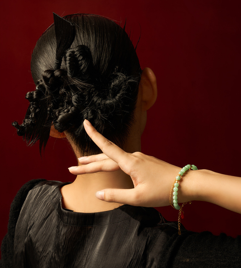 Eternal Radiance: Burmese Jade & South Red Bracelet - Veilgem