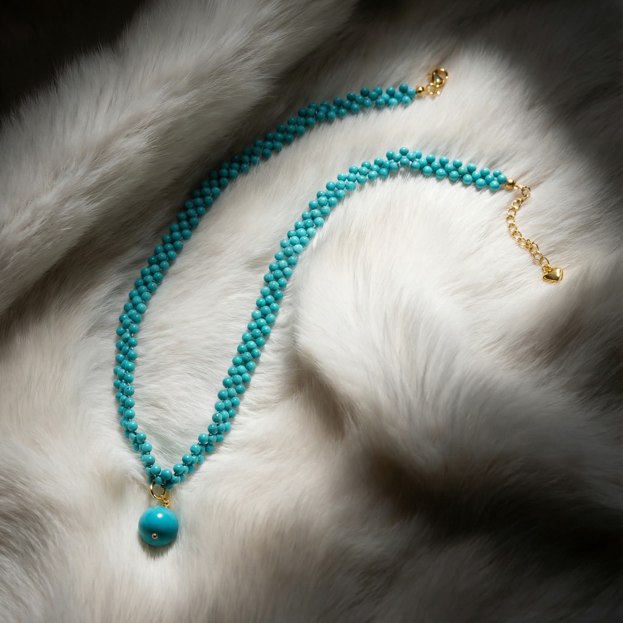 Turquoise Muse Bead Inspiration Necklace - Veilgem