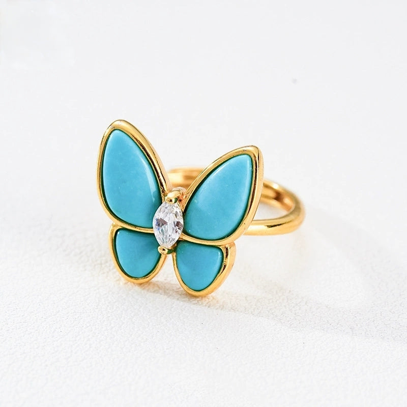 Celestial Butterfly Turquoise Ring - Veilgem