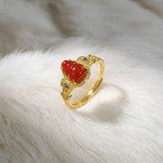 Blessed Gourd Agate Ring - Veilgem