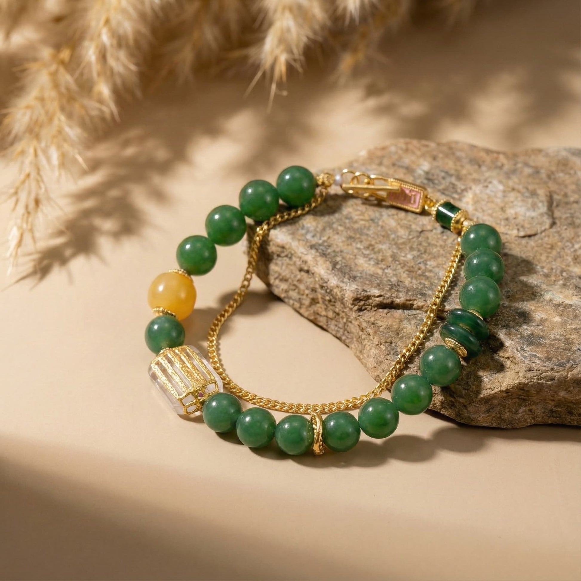 Ocean Whisper Guatemala Jade Bracelet - Veilgem
