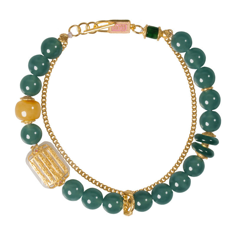 Ocean Whisper Guatemala Jade Bracelet - Veilgem