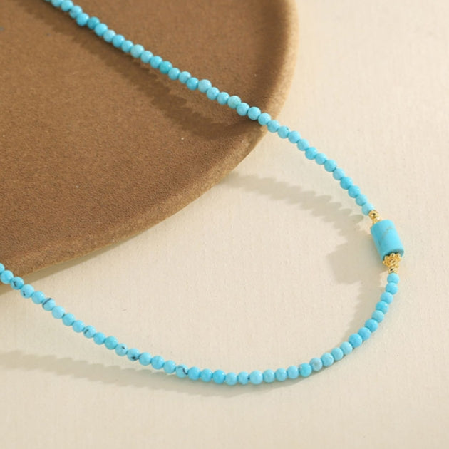Urban Sharpness —Turquoise Collarbone Necklace - Veilgem