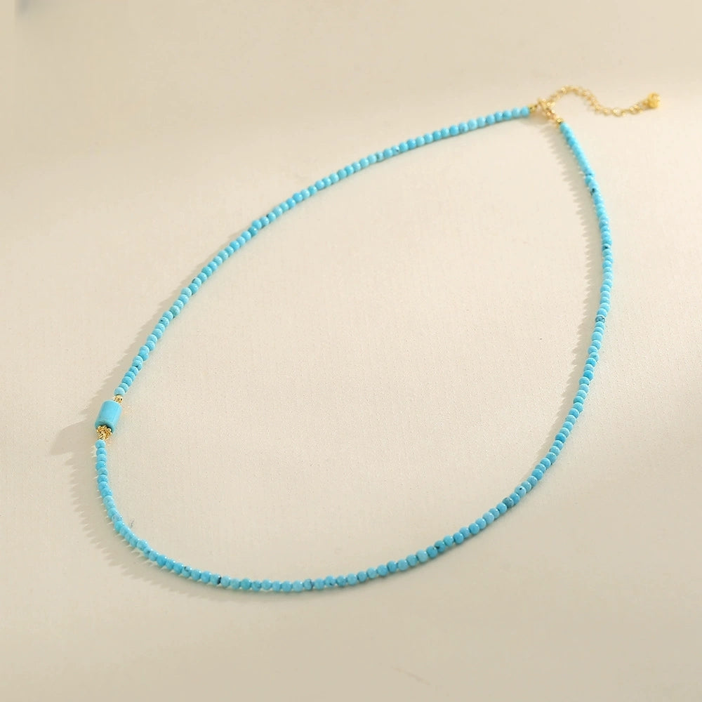 Urban Sharpness —Turquoise Collarbone Necklace - Veilgem