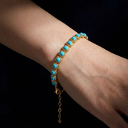 Sea Whisper Light Blue Natural Turquoise Bracelet - Veilgem