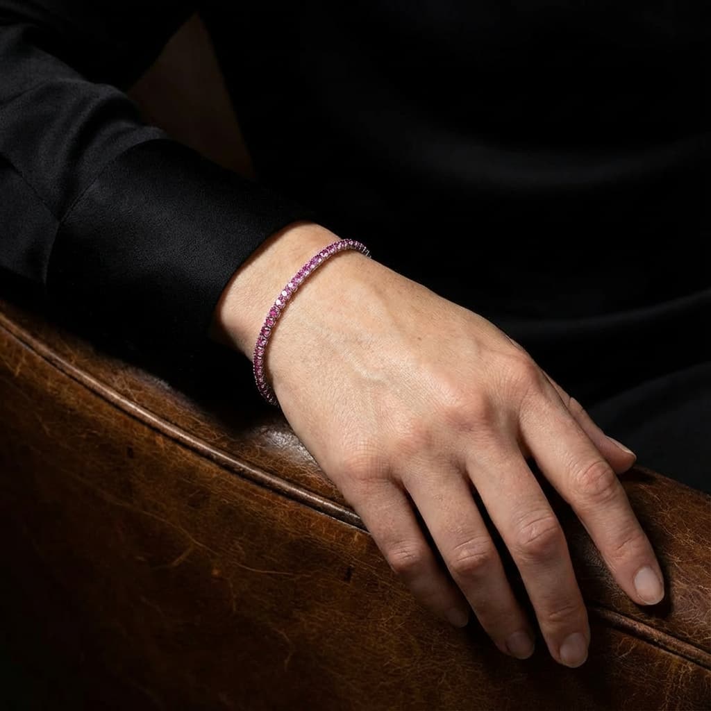 6A Zircon Full Diamond S925 Stylish Tennis Bracelet - Veilgem