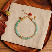 Eternal Radiance: Burmese Jade & South Red Bracelet