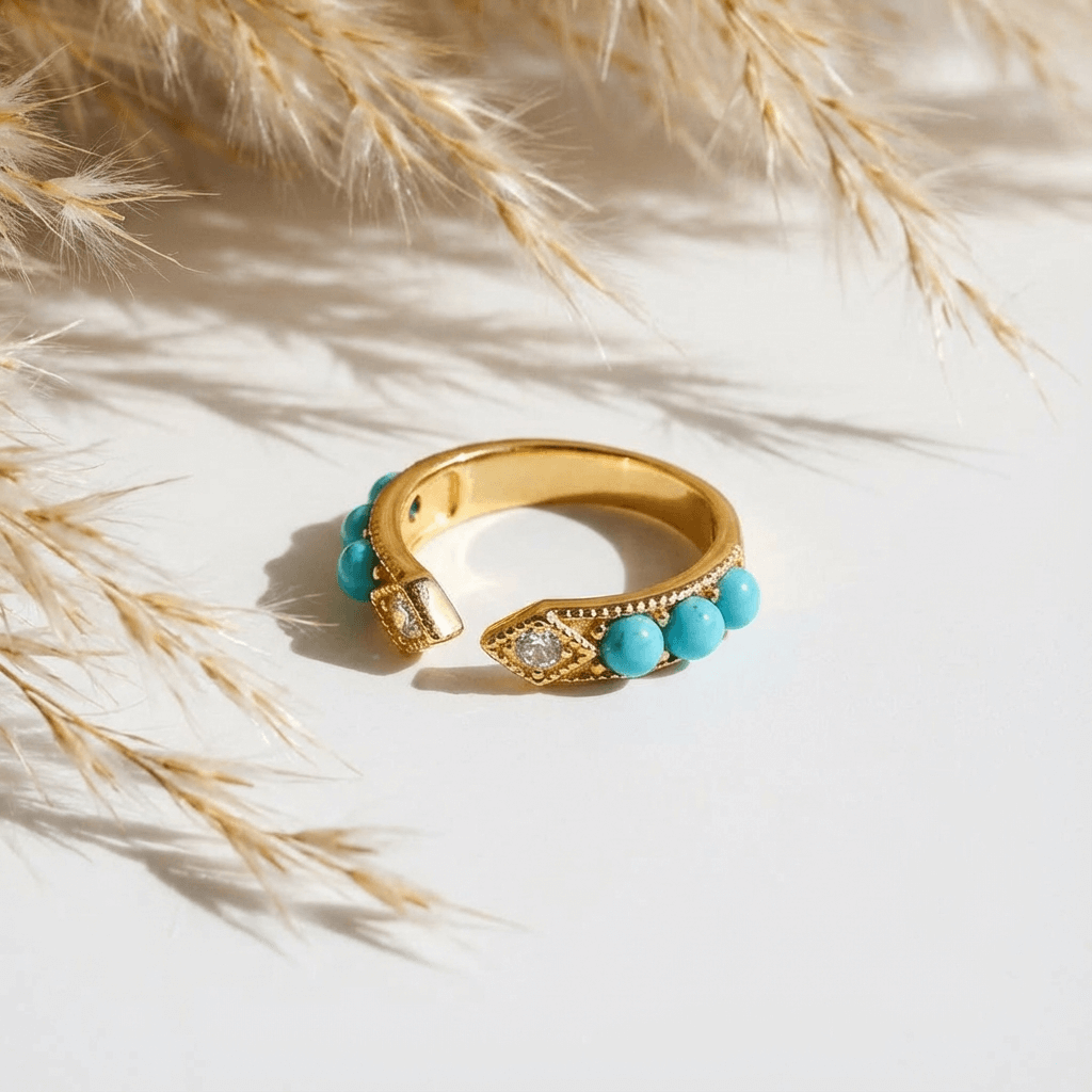 Wanderer’s Arrow Turquoise Ring - Veilgem