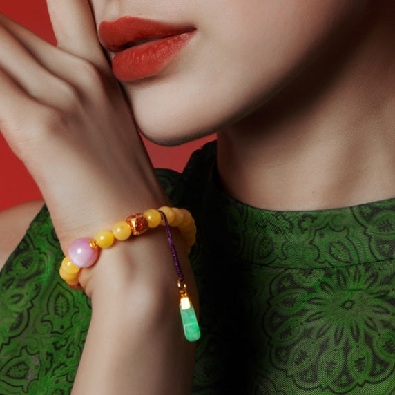 Aurora Harmony · Jade Purple Light Bracelet - Veilgem