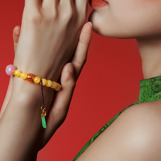 Aurora Harmony · Jade Purple Light Bracelet - Veilgem