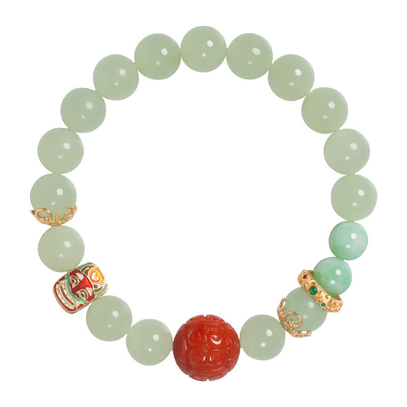Sunny Water Serenity · Enamel Red Glow Bracelet - Veilgem