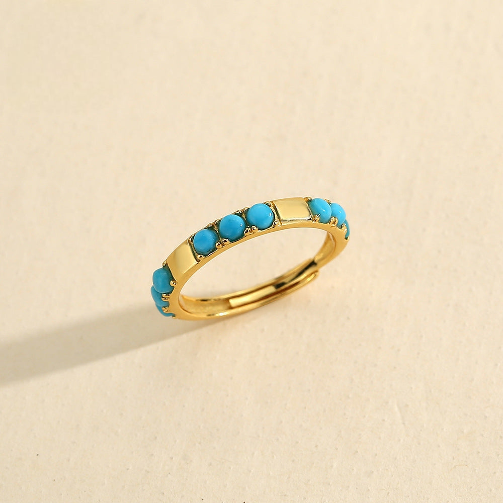 Eternal Halo Turquoise Ring - Veilgem