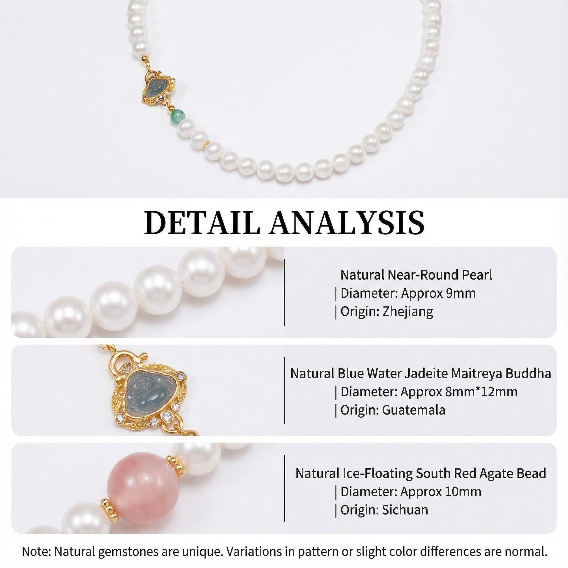 Serene Joy Jade Buddha Pearl Necklace - Veilgem