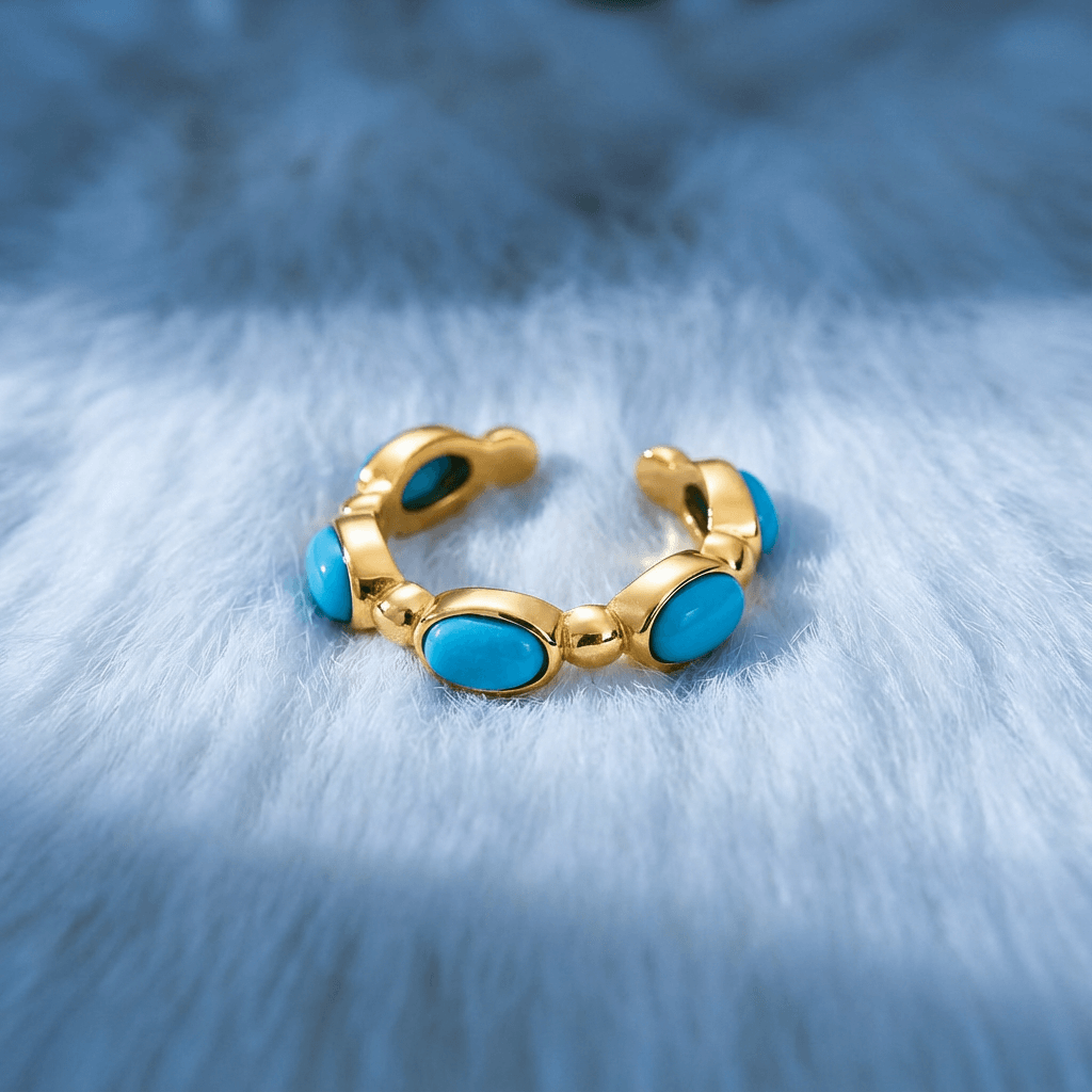 Celeste Tear Turquoise Ring - Veilgem