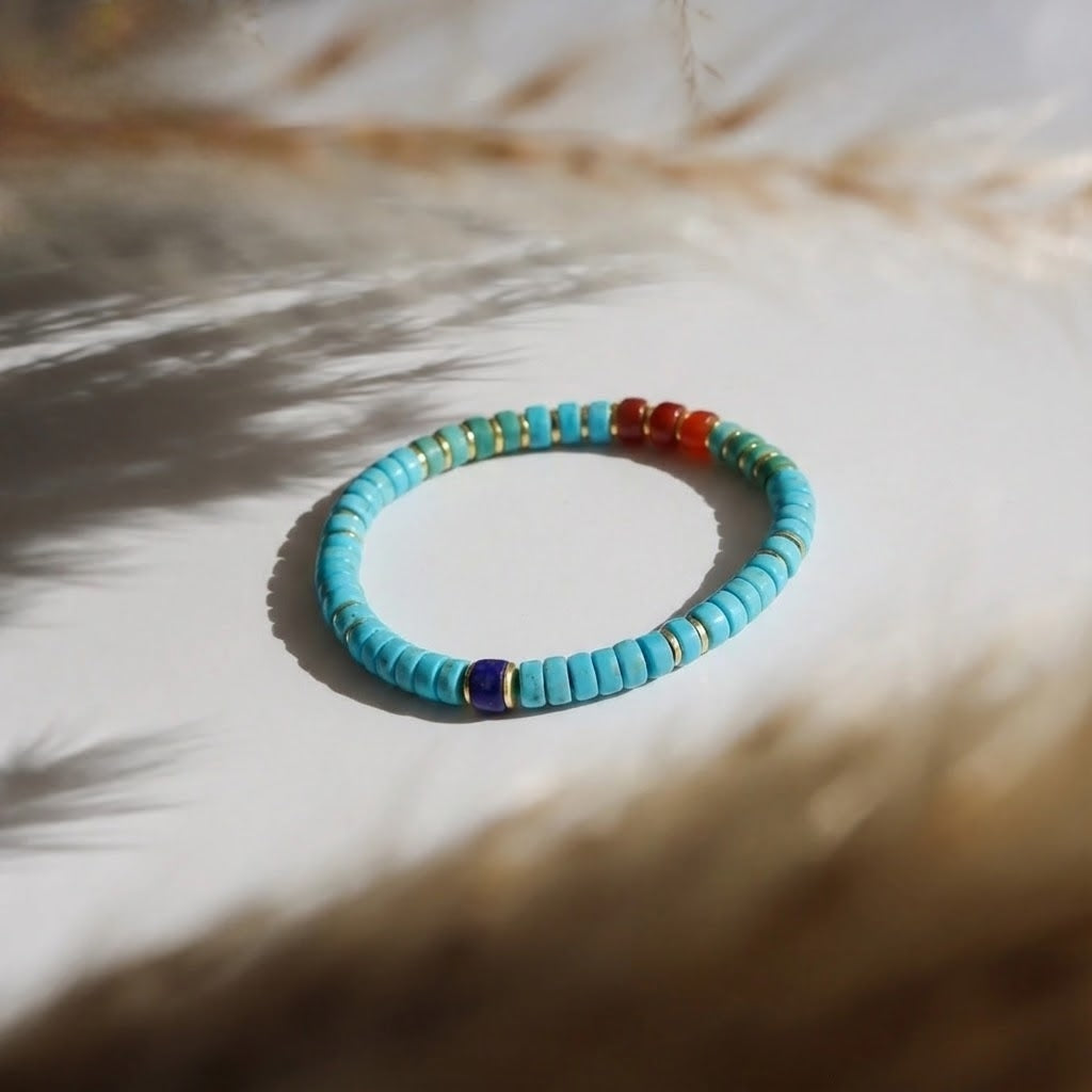 Cutting Grace Turquoise Bracelet - Veilgem