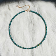 Celestial Blue - Guatemalan Jade & Pearl Necklace