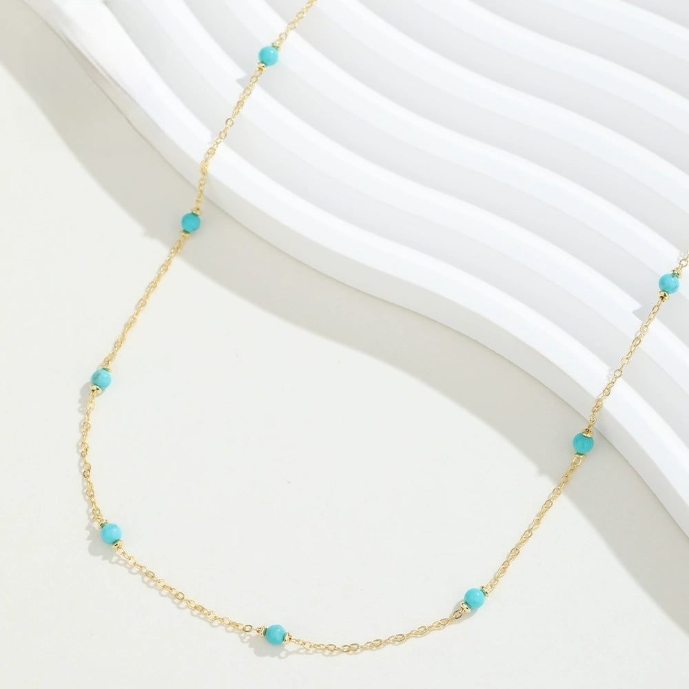 Starry Night Turquoise Starry Sky Necklace - Veilgem