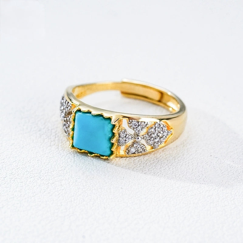 Azure Frame Turquoise Ring - Veilgem