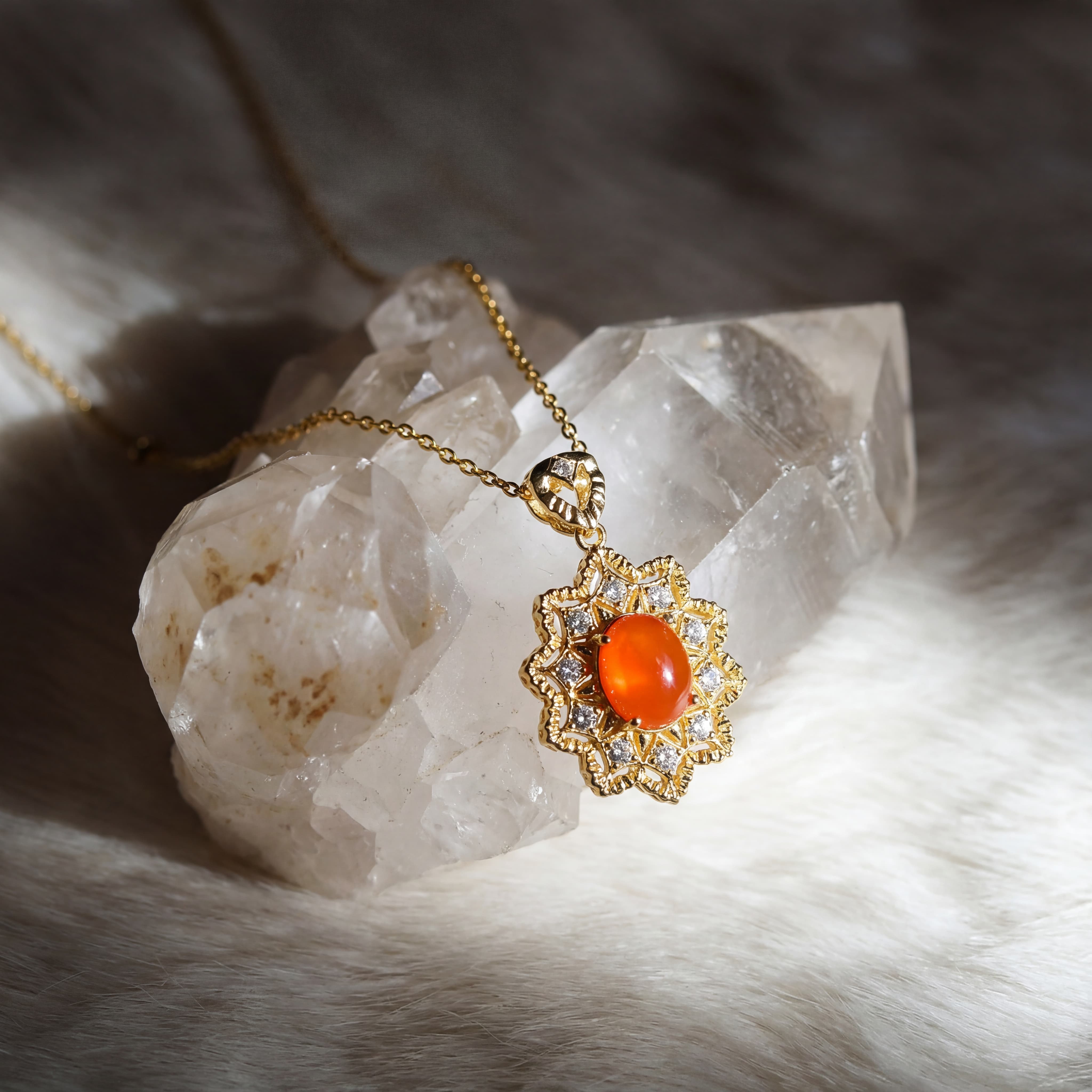 Cherry Blossom Snow Flower Sweet Pendant