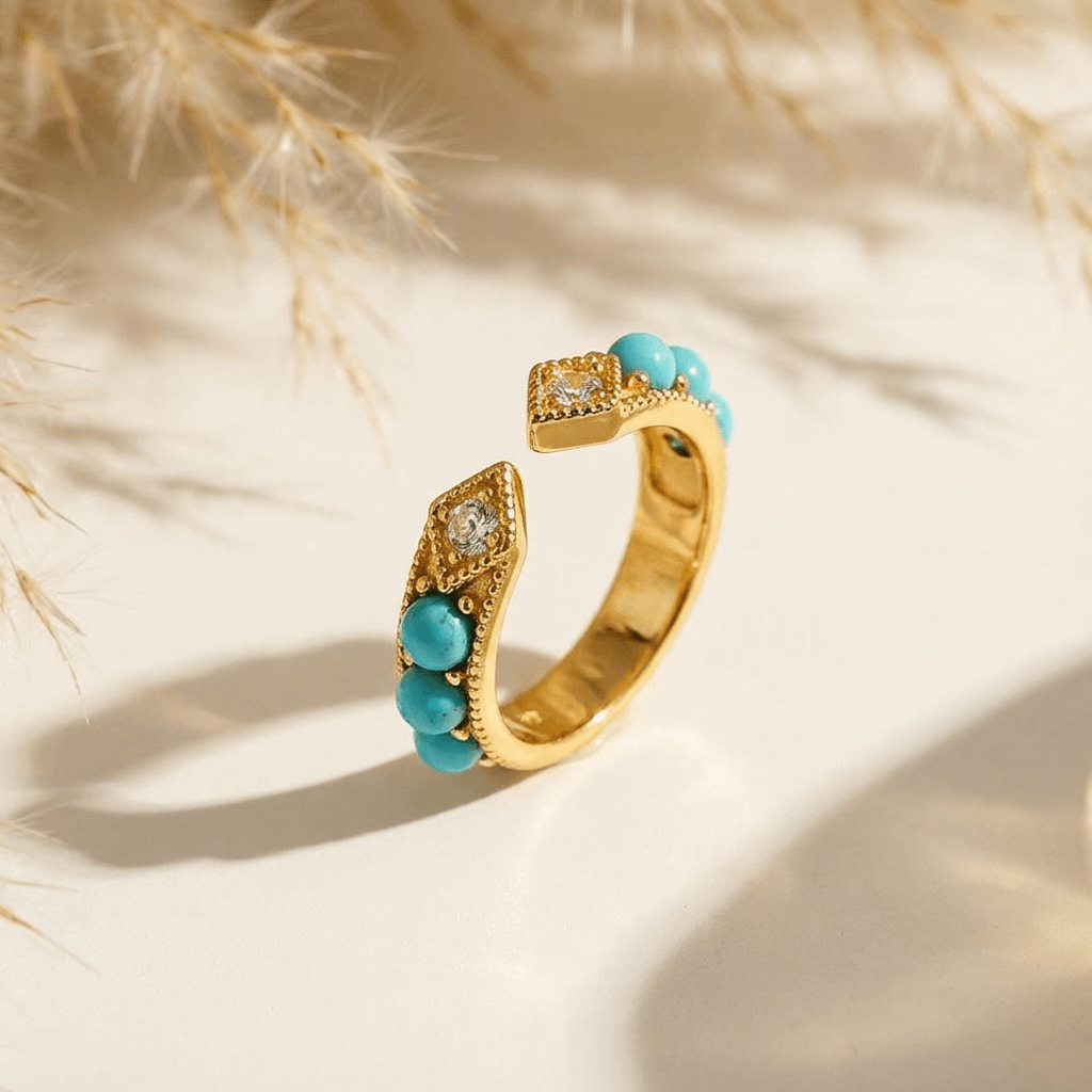 Wanderer’s Arrow Turquoise Ring - Veilgem