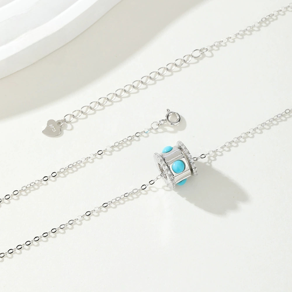 Whispered Waistline Turquoise Necklace - Veilgem